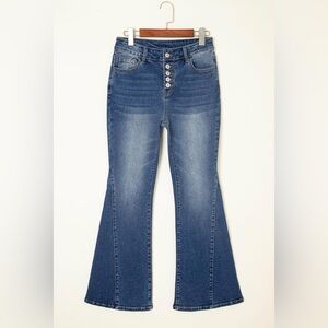 Women's Blue Flared Jeans